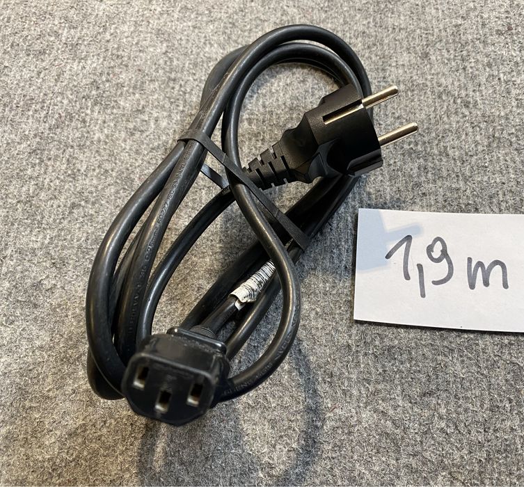 Przewód kabel zasilający sieciowy 1,9m