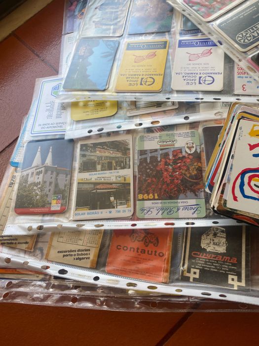 Conjunto de calendários de bolso