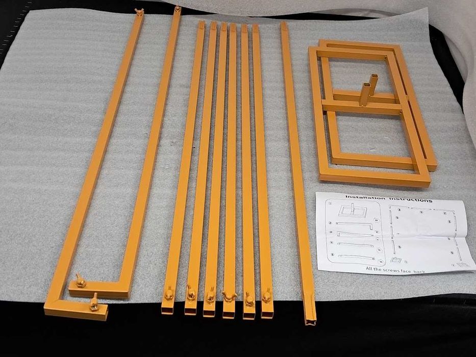 ŁUK weselny prosty złoty 300cm x 300 cm profil 20x20 mm metal
