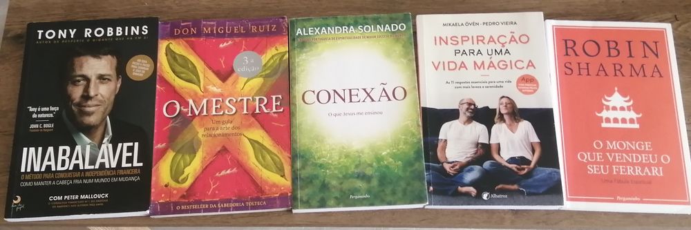 Livros: literacia financeira, desenvolvimento pessoal, bebés
