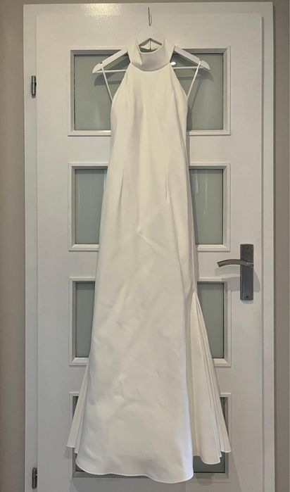 Suknia ślubna w stylu Meghan Markle naturalna elegancka