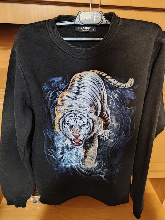 Bluza Męska Crewneck HORRY – Biały Tygrys