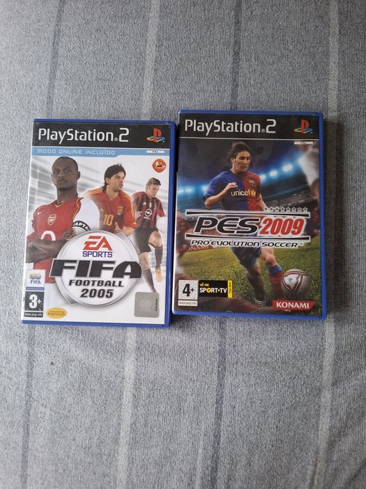 FIFA 2005 e PES 2009 pro evolution soccer Ps2