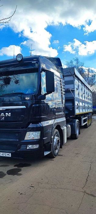Продаж Напівпричіп самоскид,  Полуприцеп самосвал. Тягач MAN TGX