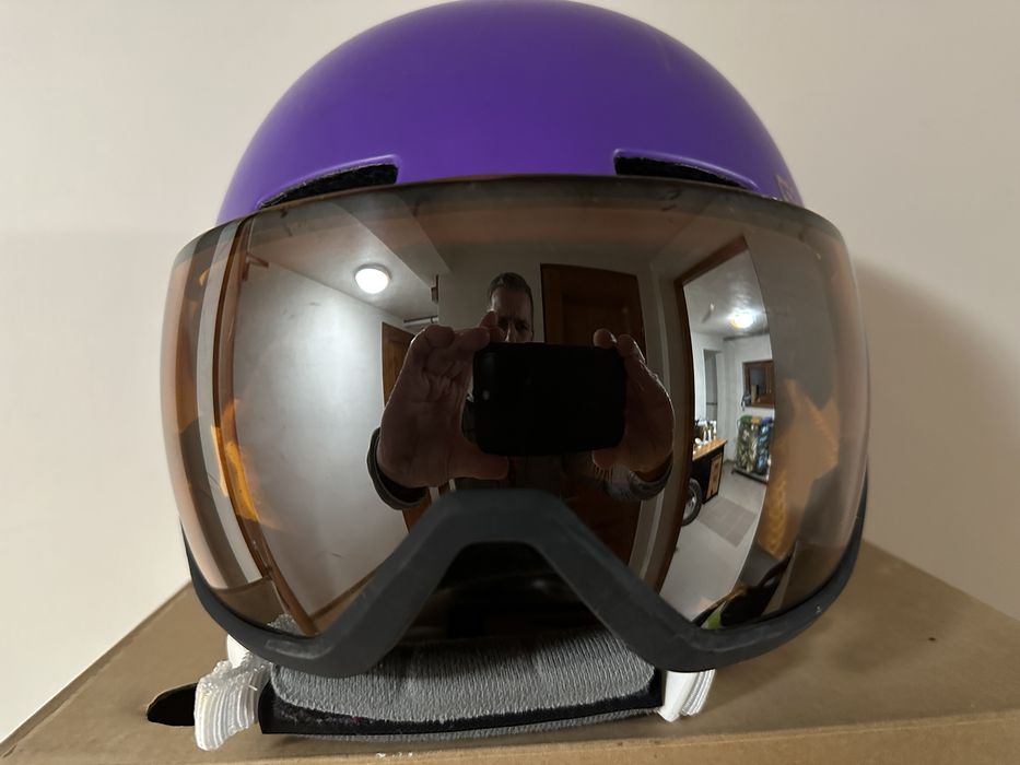 Kask dziecięcy Salomon 49-53cm z goglami