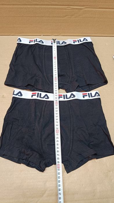 Bokserki męskie Fila Basic 2-pack czarne rozm.S