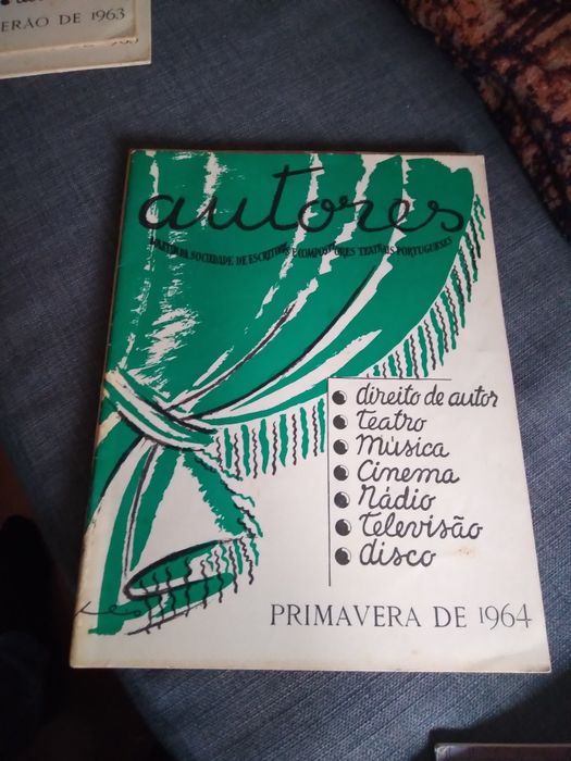 4 Boletins direito de autor do ano 1964 Primavera, verao, Outono, inve