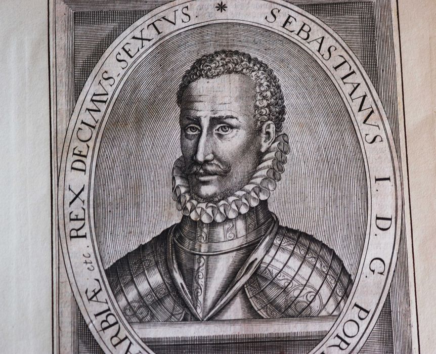 Rei D Sebastião gravura holandesa S. XVII de Nicolas de Clerck, rara