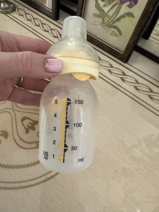 ПЛЯШЕЧКА MEDELA CALMA 150 МЛ бутилочка для годування накладки на соски медела меделла соска калма смарстсоска чіко чікко chicco chico сумки для пологі