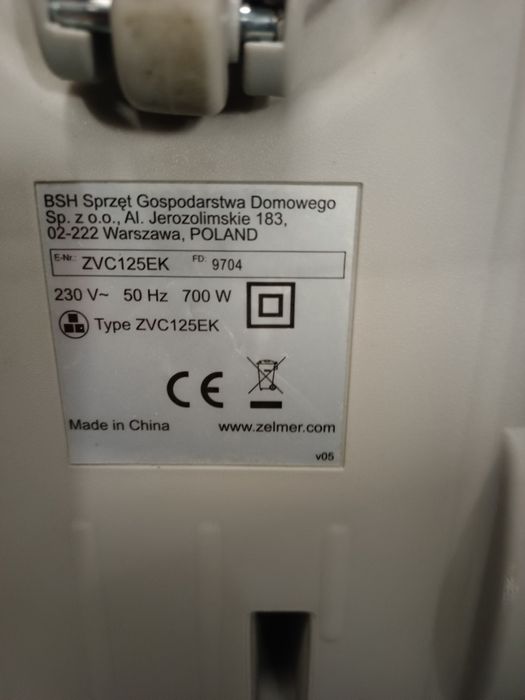 Odkurzacz Zelmer 700w ZVC125EK Komis Madej Sc
