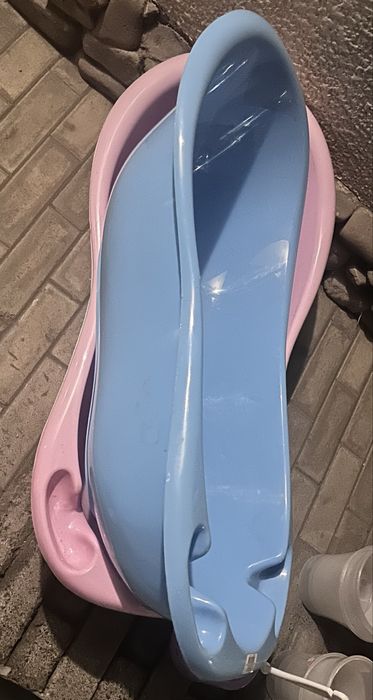 Ванночка детская голубая и розовая новые