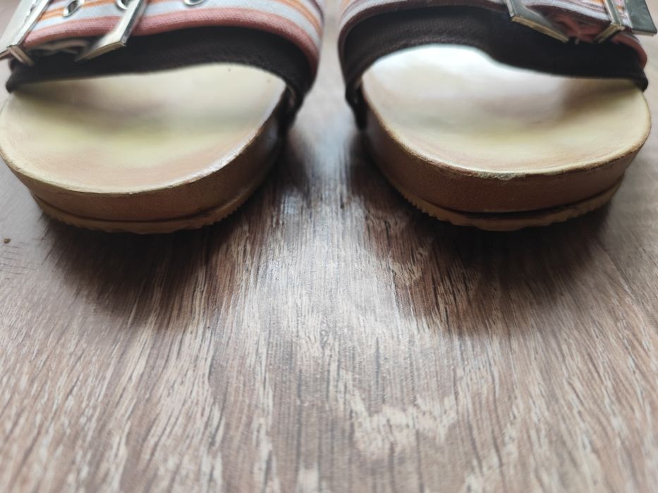 Klapki, chodaki brązowe r. 38