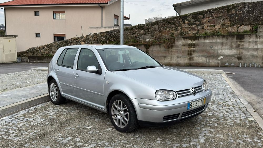 Vw golf 1.9 TDI 130Cv HIGHLINE Nacional teto de abrir Estofos em pele