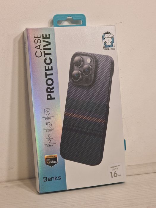 Benks Etui Magnetic Armor Air Aurora Kevlar 600D do Iphone 16 Pro