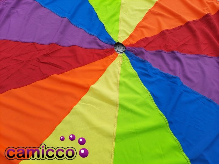 Chusta Animacyjna 3m Spadochron Animacyjny Dla Dzieci Tęczowa Profesjo