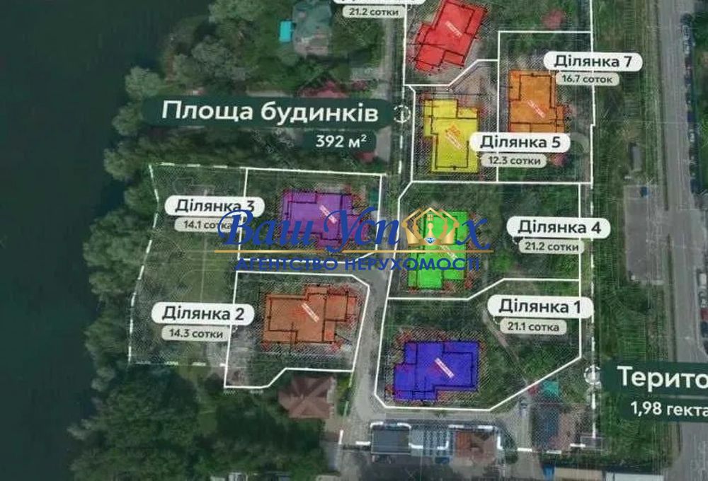 Продажа коттеджного городка с выходом на реку. Конча-Заспа