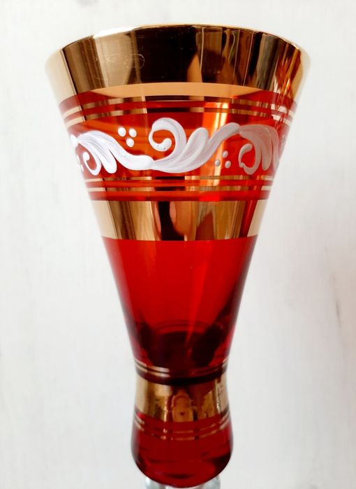 Келихи з кольорового скла розписані - 2 шт.