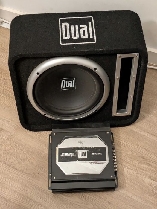 Subwoofer Dual 12" + amplificador XPA2500 (kit som auto)