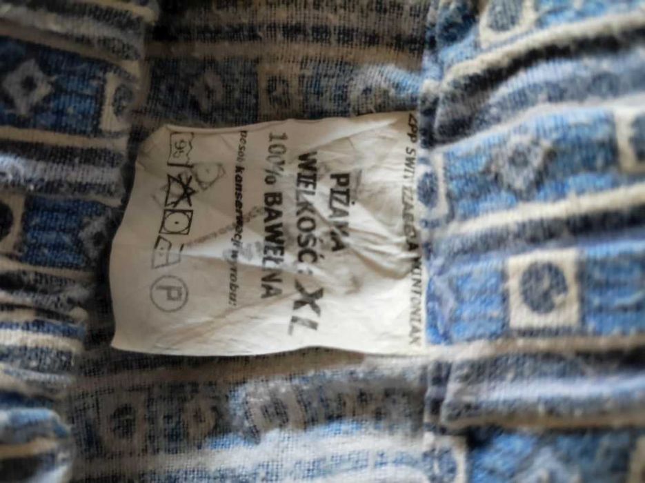 spodnie męskie gacie piżama flanelowe duże wygodne