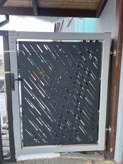 Przęsło 120x200cm oc+ral czarny + drewno