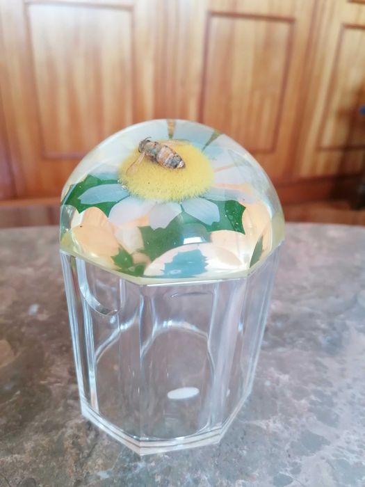 Pote de mel acrílico novo