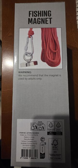 Magnes neodymowy do połowu