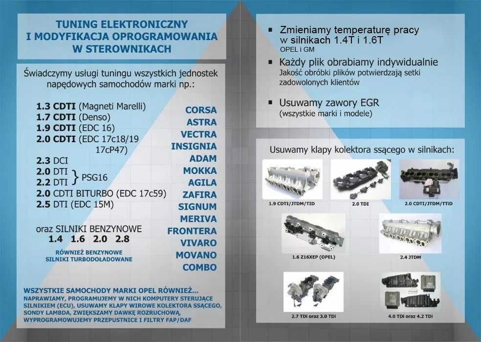 MODYFIKACJA KOMPUTERA ECU: Usunięcie Klap Wirowych z Kolektora Ssącego