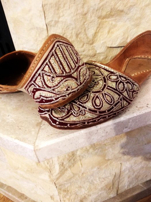 Buty baleriny orientalne  skóra