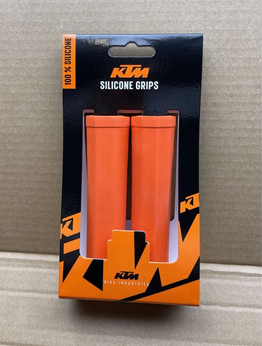 Chwyty rowerowe KTM pomarańczowe silikonowe / 008-032
