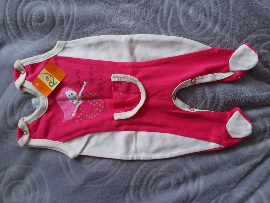 Śpiochy, pajacyk dla dziewczynki 56/62