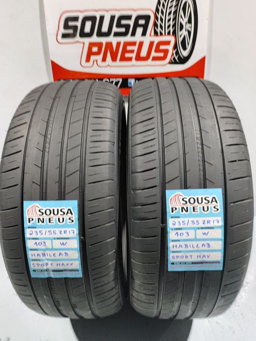 2 pneus semi novos 235-55R17 - Oferta dos Portes