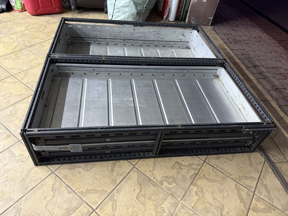 Zabudowa serwisowa bus van mobilny warsztat regał ModułSystem Komplet