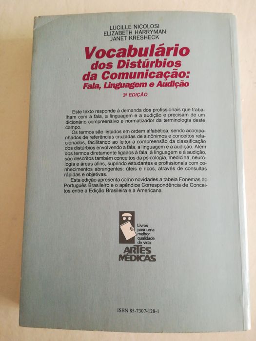 Vocabulário dos distúrbios da comunicação