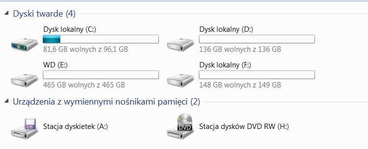 Komputer z win7pro z dodatkowym dyskiem WD 500GB + klawiatura