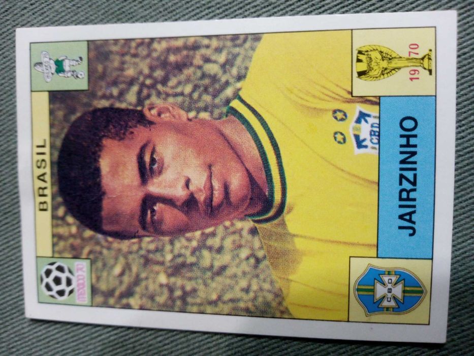 Cromo Panini World Cup Story de Jairzinho no Mundial 70