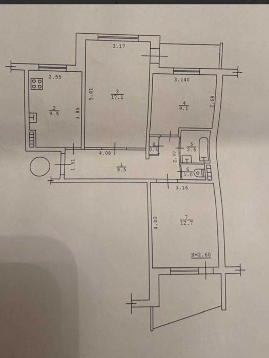 3 кім кв в центрі Таїрова