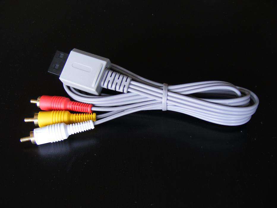 Wii - Cabo de Video AV/RCA - NOVO
