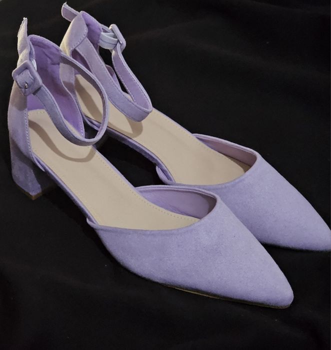 Sapatos Lilás Camurça T42 - NOVOS A ESTREAR