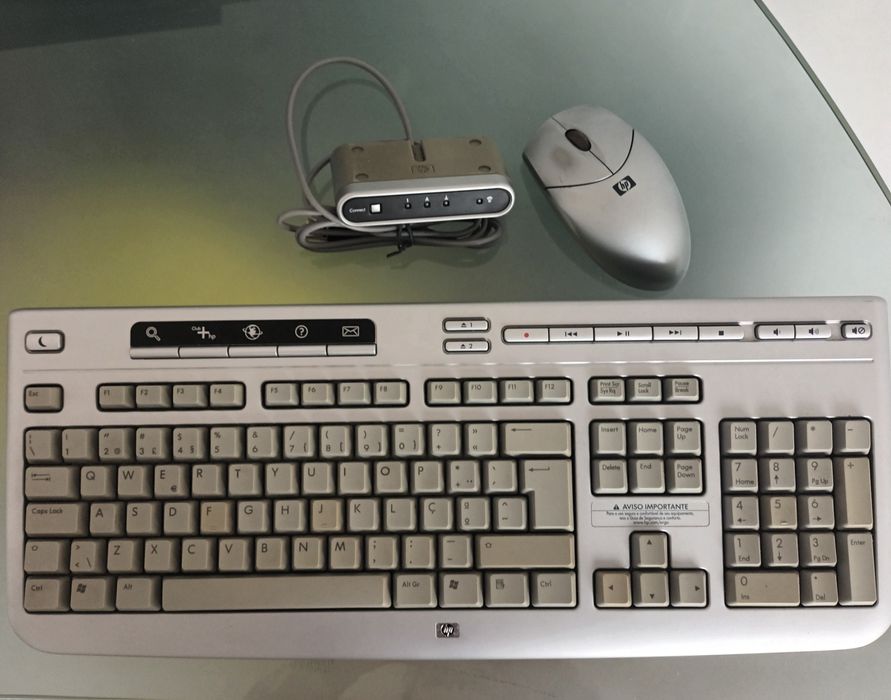 Teclado HP wireless + rato