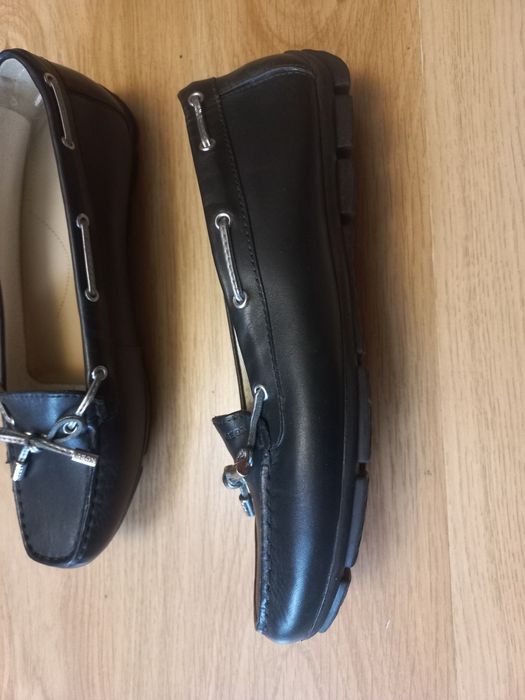 Женские новые кожаные мокасины GEOX 39 p.