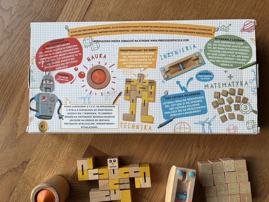 Zestaw łamigłówek STEM professor puzzle