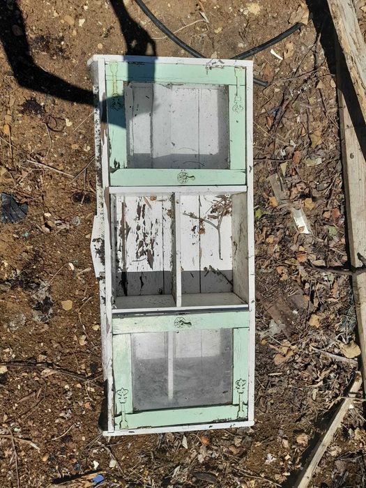 Armário/Estante Antiga de Farmácia