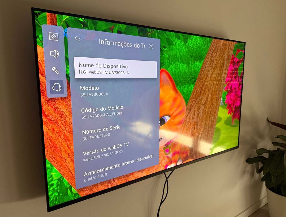 TV LG 55 -  4K uhd - Smart TV - PERFEITO estado