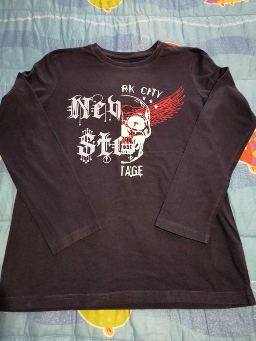 tshirts manga comprida 12 anos