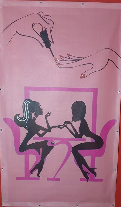 Банер рекламний для майстра манікюру.