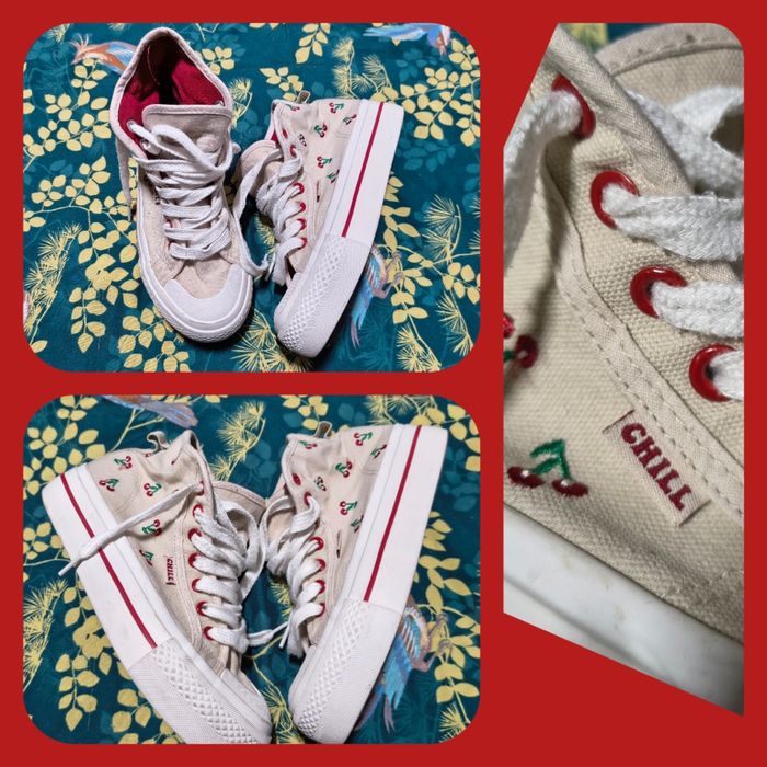 Trampki wysokie Cropp w wisienki roz. 37
