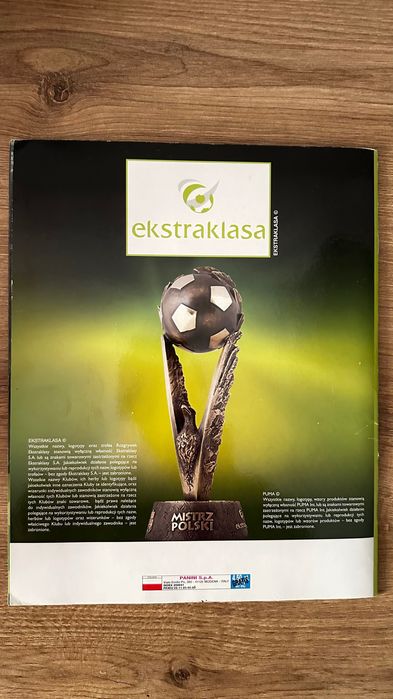 Ekstraklasa 2009/2010 album do wyklejania PANINI kompletny 350/350
