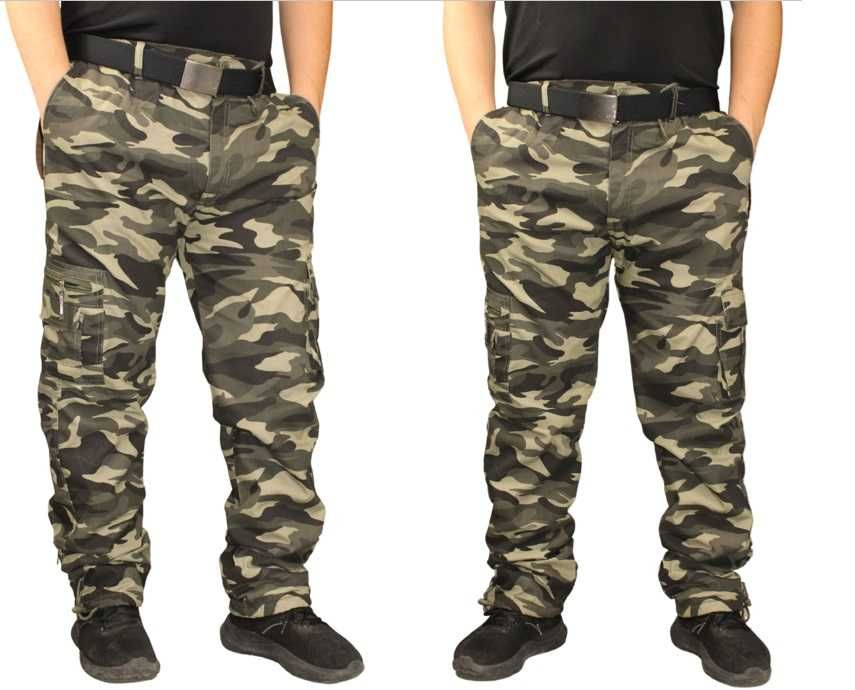 4x Bojówki męskie moro rozmiary od M-4XL