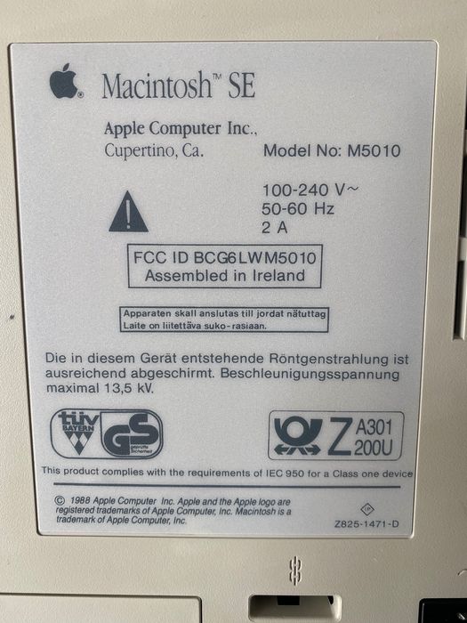 Apple Macintosh SE (M5010)