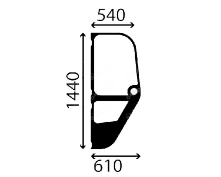 szyba ładowarka Merlo Multi Farmer, Panoramic - boczna lewa nr 60